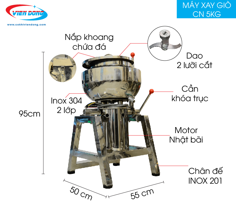 giá máy xay giò chả