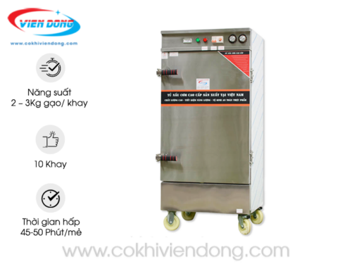 tủ hấp công nghiệp 10 khay