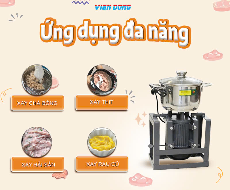 Máy đánh thịt làm chà bông