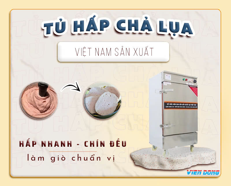 Tủ hấp chả lụa