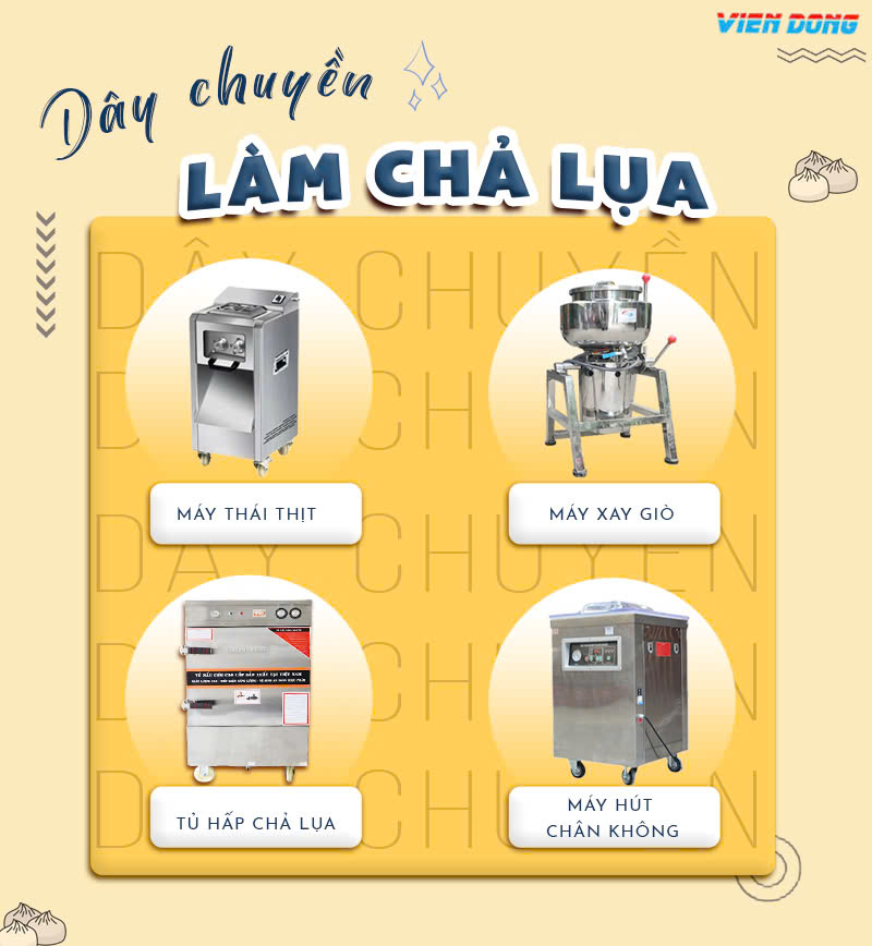 Tủ hấp chả lụa