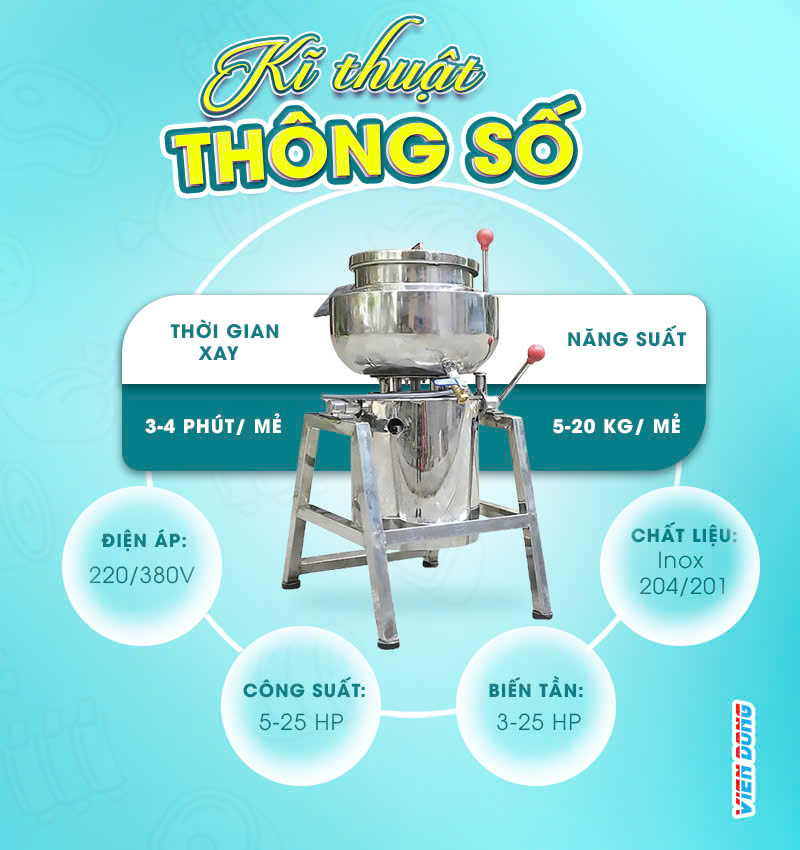 máy xay giò chả công nghiệp
