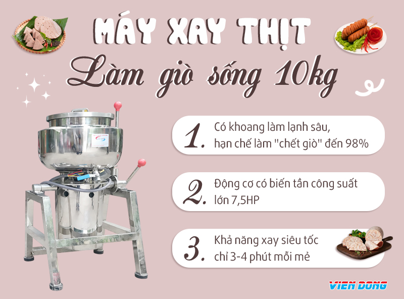 máy xay chả lụa 10kg