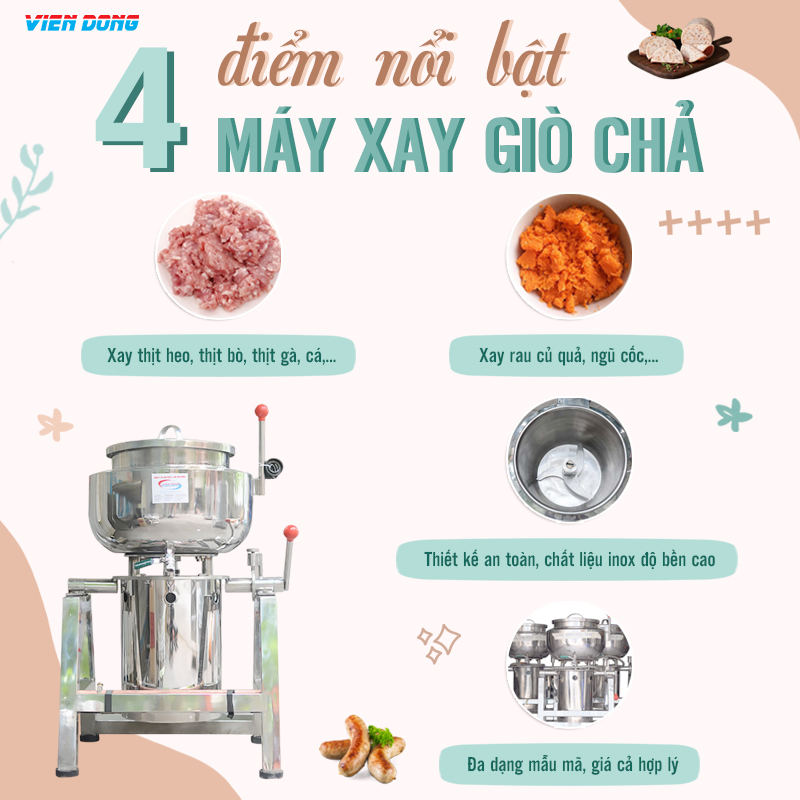 Máy xay giò chả 20 kg 