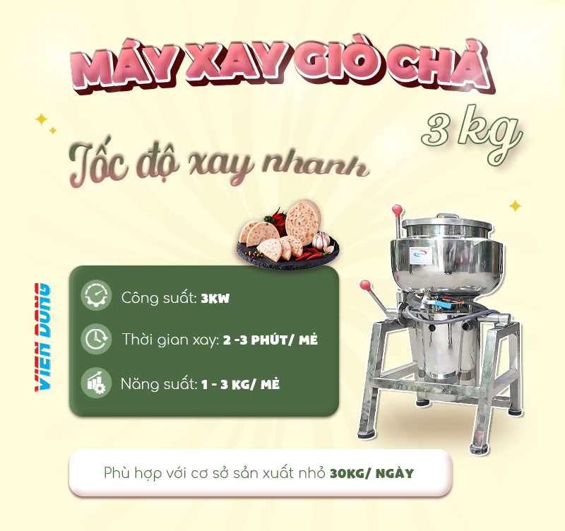 máy xay giò 3kg