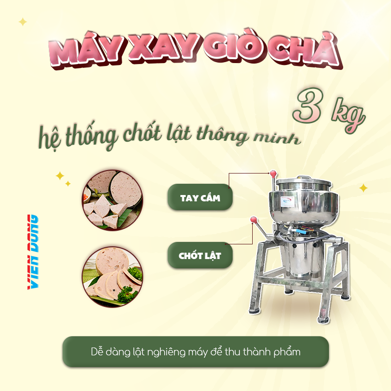 máy xay giò 3kg