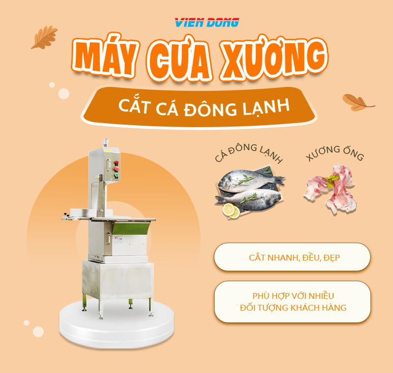 Máy cưa xương cắt cá đông lạnh