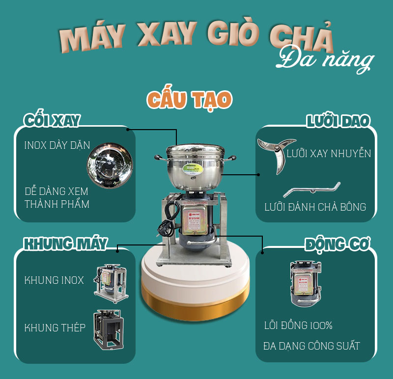 máy xay giò chả gia đình