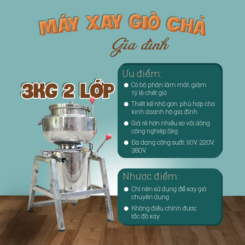 máy xay giò chả gia đình