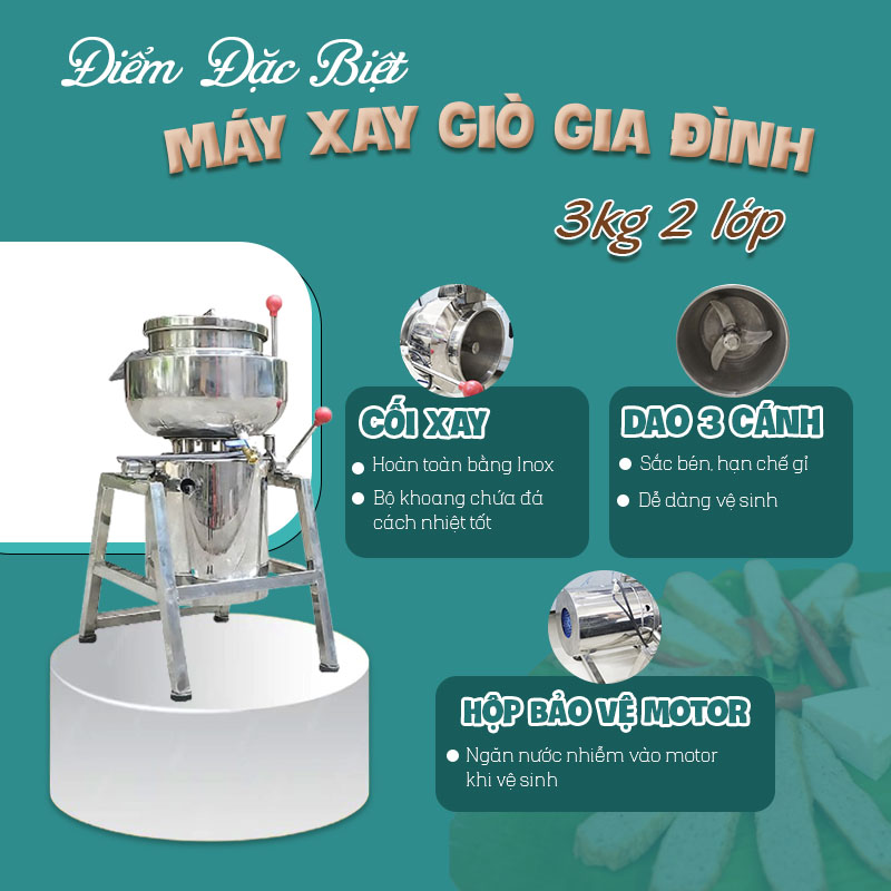 máy xay giò chả gia đình