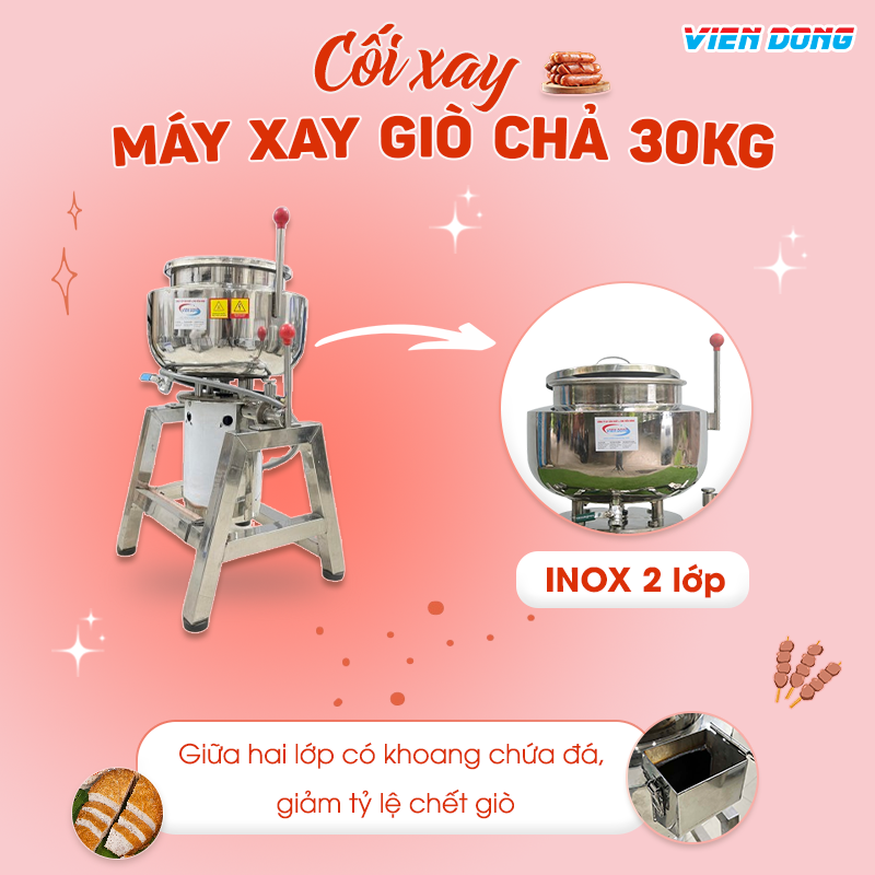 Máy xay thịt làm giò 30kg
